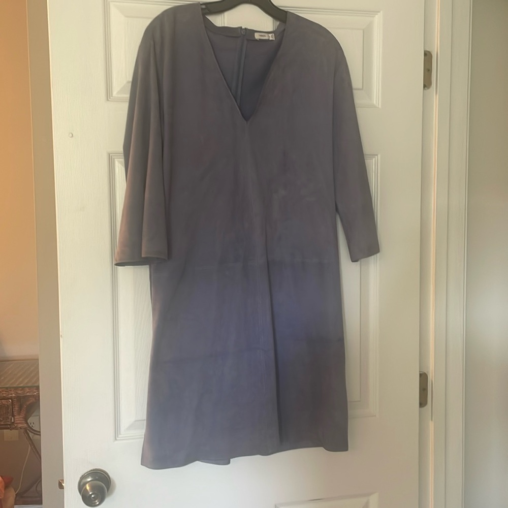 VINCE Suede dress Dutch Blue Sz M
